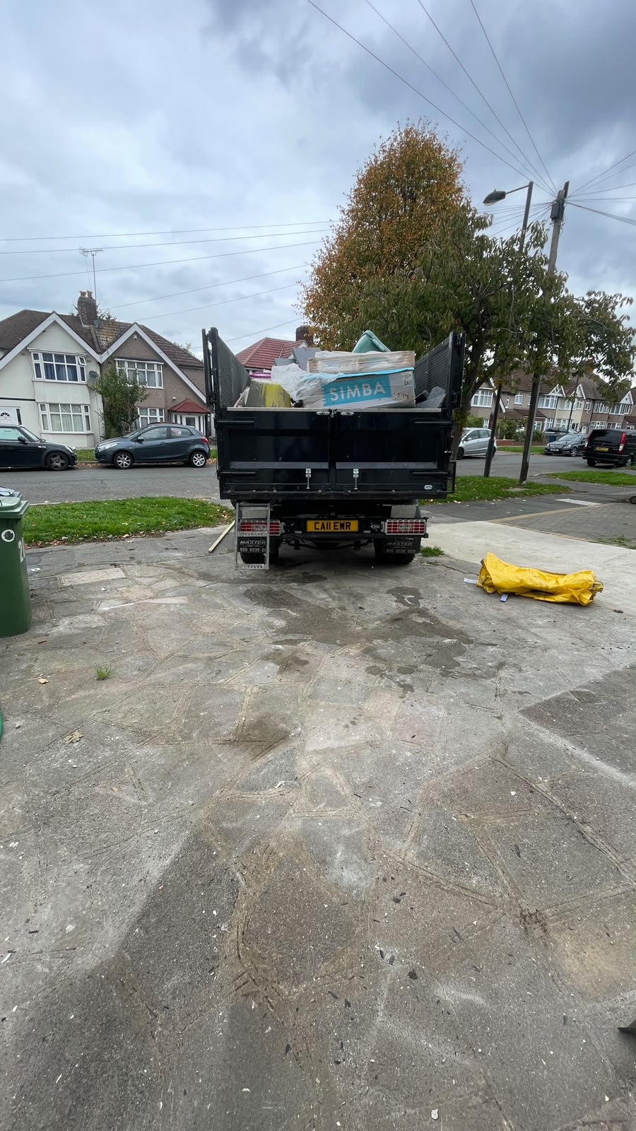 Cleared street after waste collection